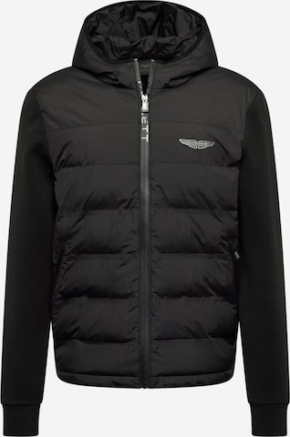 Hackett London Between-Season Jacket in Black: front