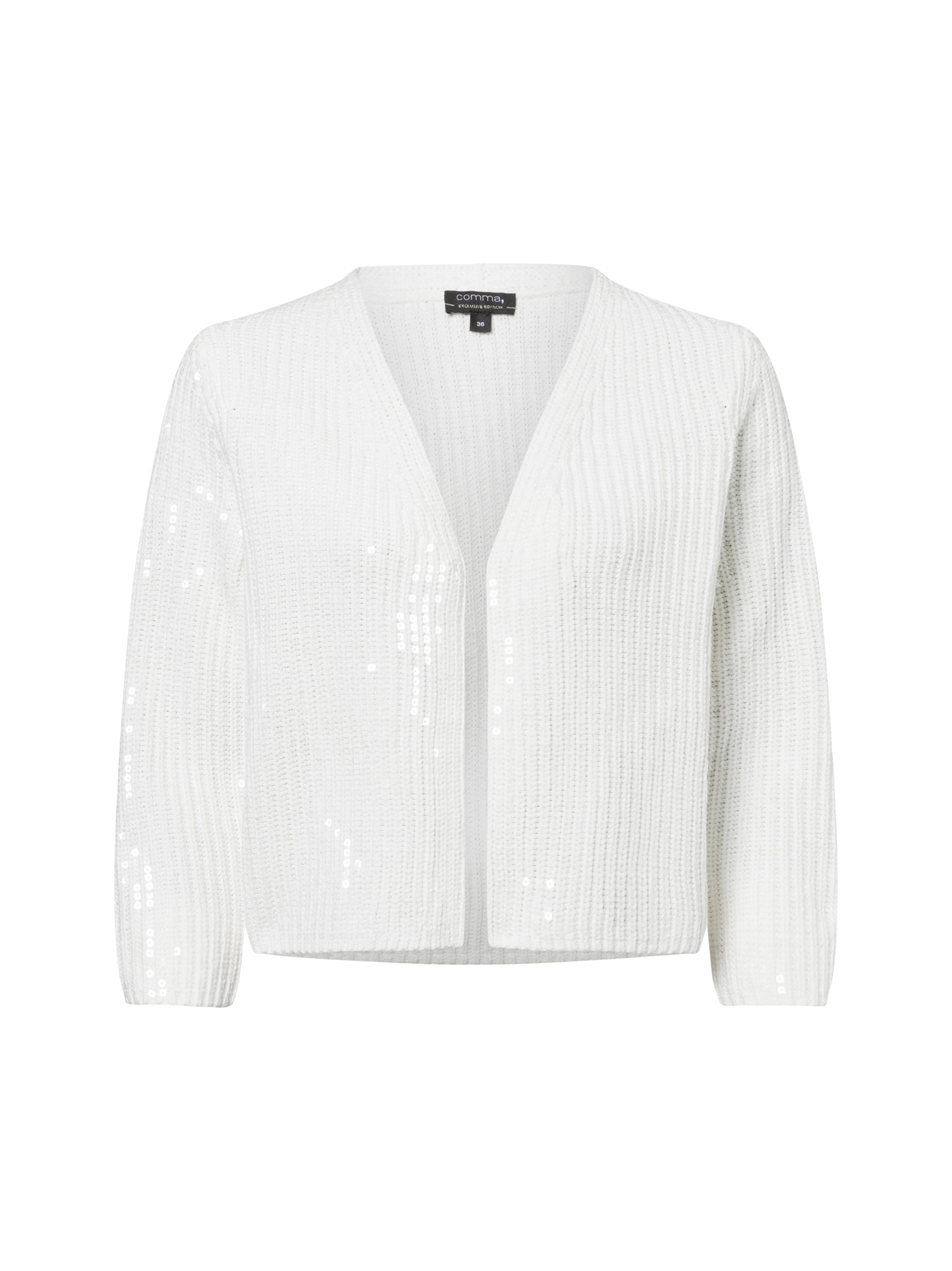 COMMA Strickhülle ' ' in Weiß: Vorderseite
