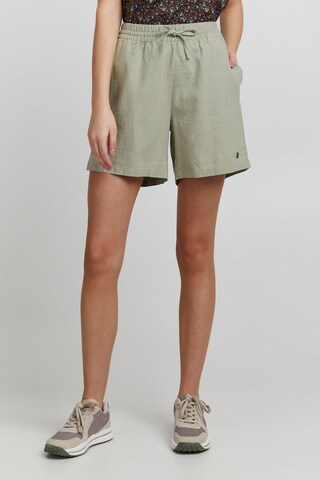 Oxmo Loose fit Pants 'Algea' in Green: front