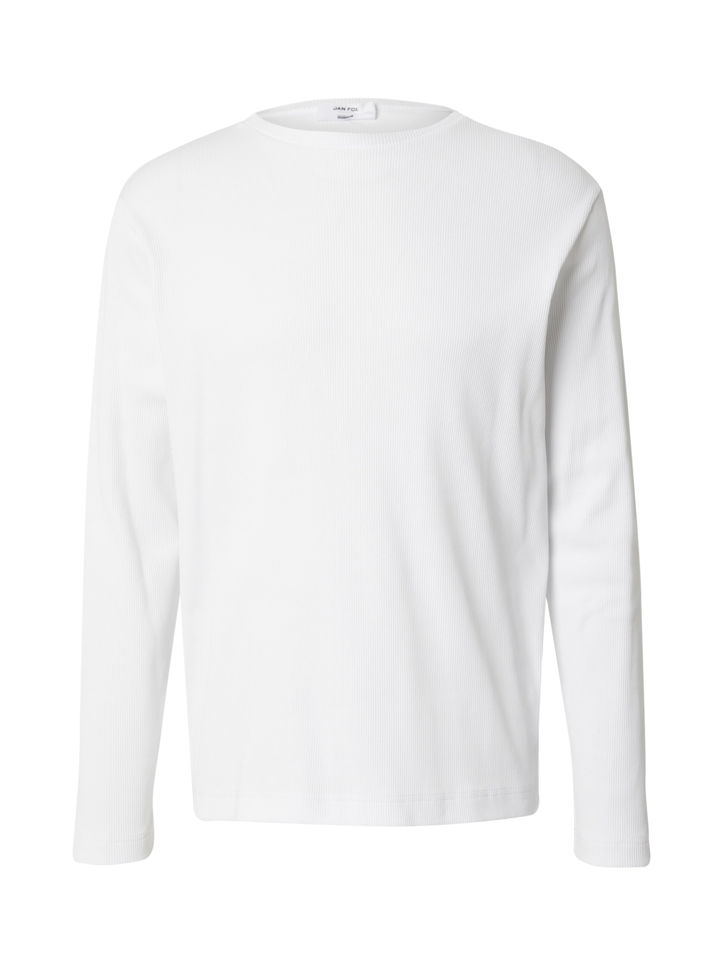 DAN FOX APPAREL T-shirt 'Max' i vit: framsida