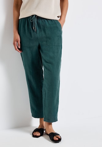 STREET ONE Loose fit Pants in Green: front