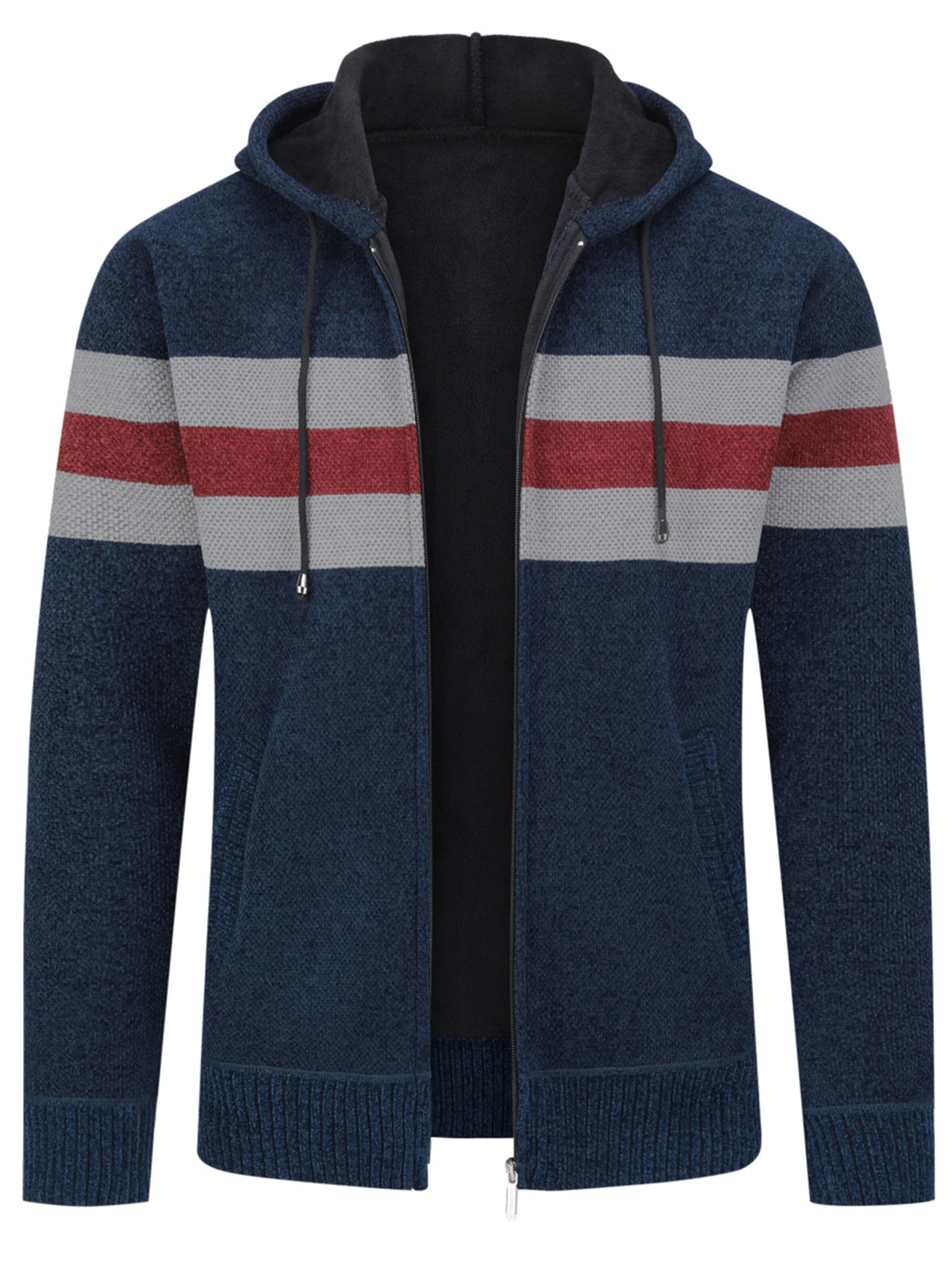 ALLTHEMEN Strickjacke 'Flausch'‌‌‌ in Blau