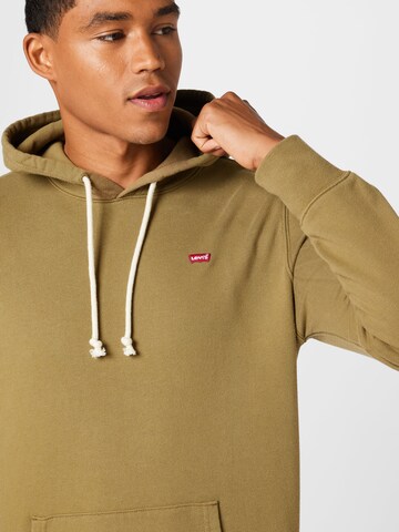 LEVI'S ® - Regular Fit Sweatshirt 'Original Housemark Hoodie' em verde