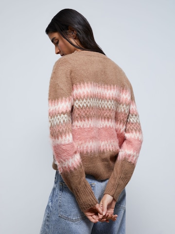 Scalpers Sweater 'Farisle' in Brown