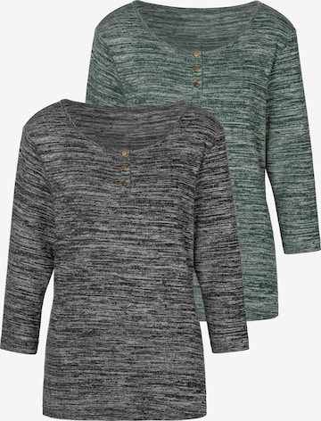 LASCANA Shirt in Groen: voorkant