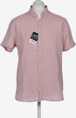 BLEND Button Up Shirt in XL in Pink: front