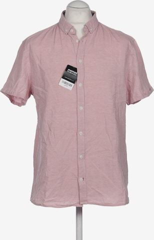 BLEND Button Up Shirt in XL in Pink: front