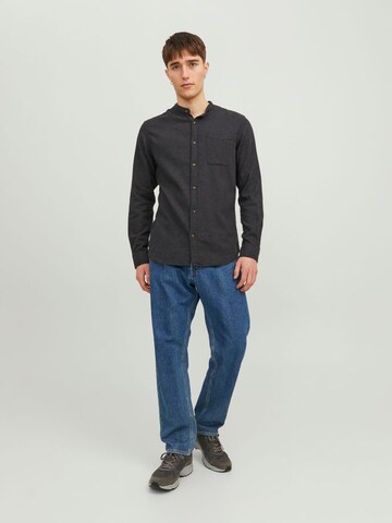 JACK & JONES Regular Fit Hemd in Grau