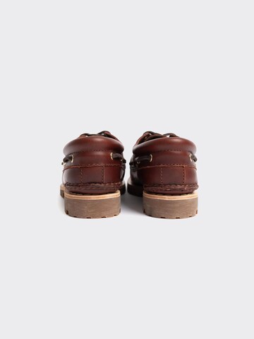 TIMBERLAND Lage schoen 'TB0A19VAD571 Timberland Authentic BOAT SHOE ROOTBEER' in Bruin