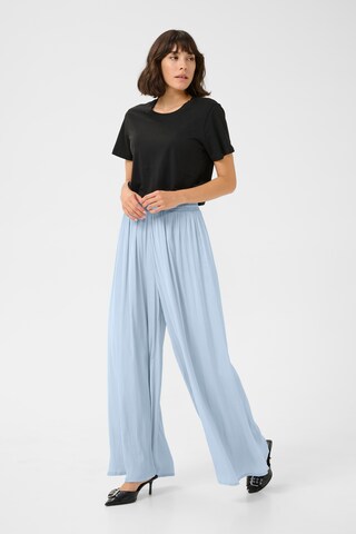 Kaffe Wide leg Broek 'Allie' in Blauw