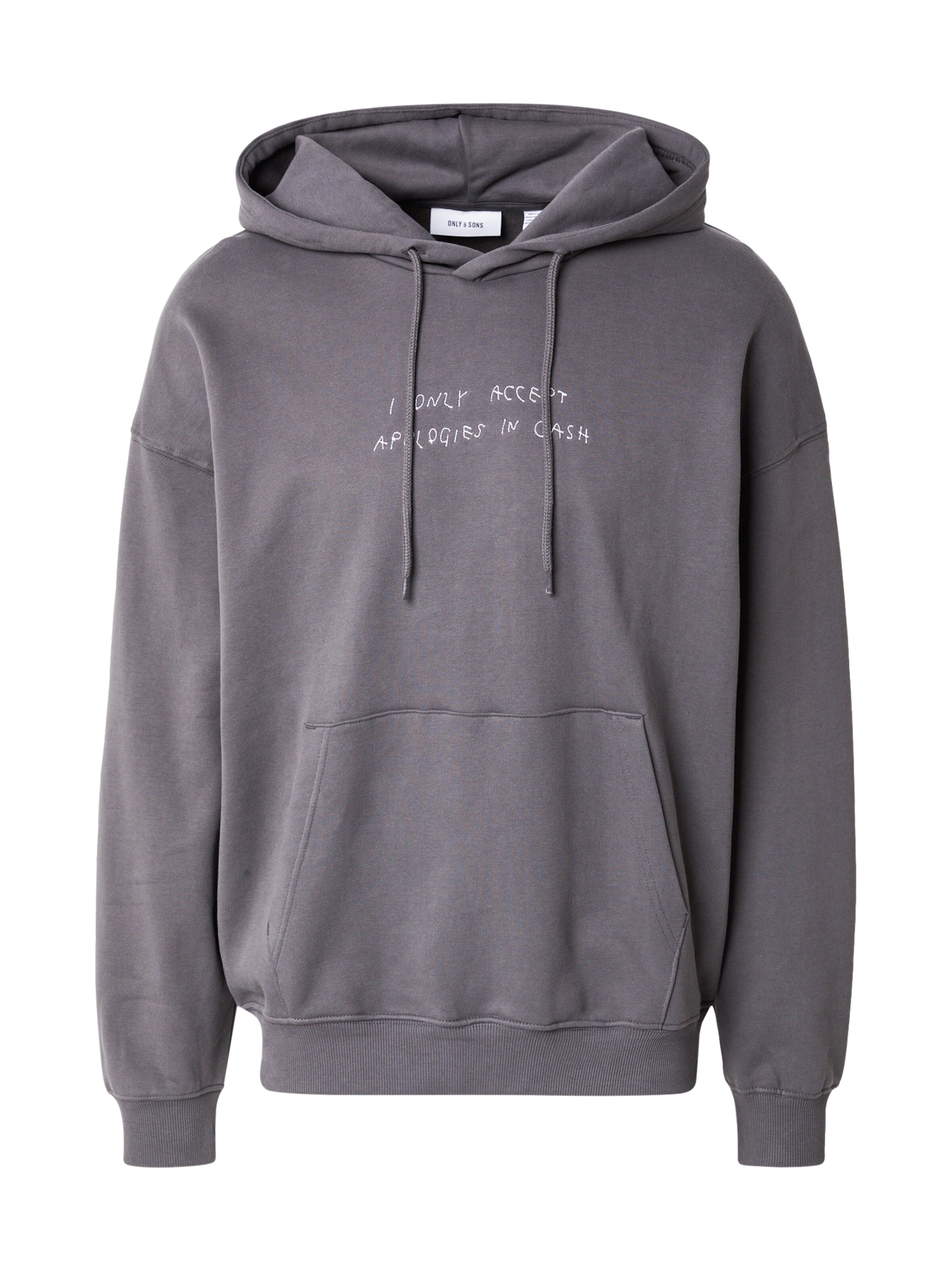 Only & Sons Sweatshirt in Grau: Vorderseite