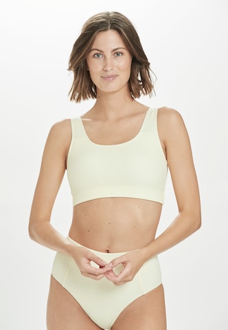 Athlecia Athletic Bikini Top 'Daisee' in Yellow: front