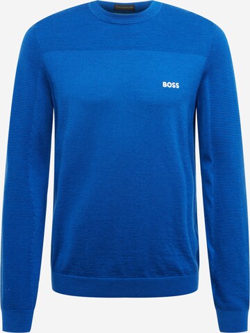 BOSS Sweater 'Romar' in Blue: front