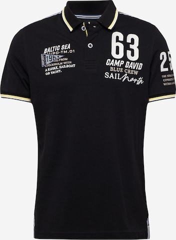 CAMP DAVID Shirt 'Cruise North' in Zwart: voorkant
