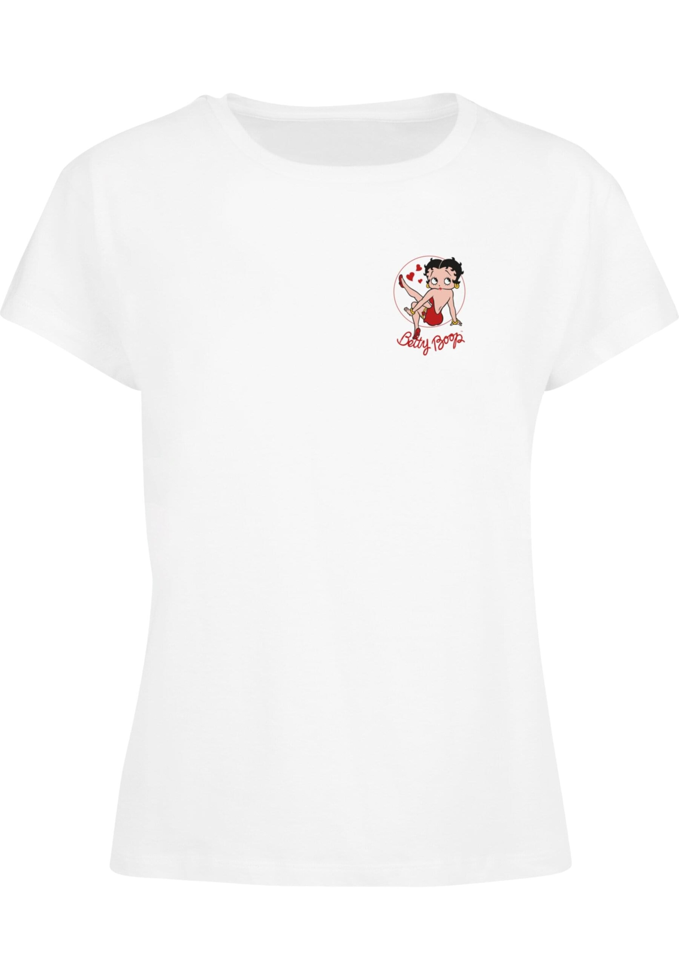 T-shirt 'Betty Boop - Strike A Pose' Merchcode en blanc : devant