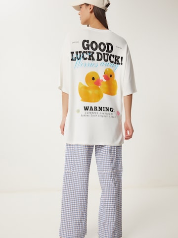 T-shirt oversize Happiness İstanbul en beige