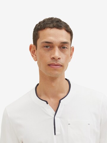 TOM TAILOR Shirt 'Serafino' in White