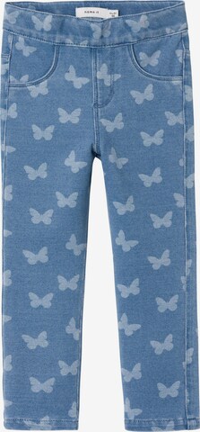 Coupe slim Leggings 'Salli' NAME IT en bleu : devant