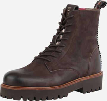 Crickit Lace-Up Ankle Boots 'Nord' in Brown: front