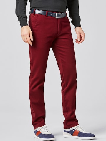 Regular Pantalon chino 'Bonn 2-8616' MEYER en rouge : devant