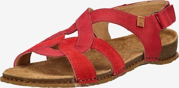 Sandales EL NATURALISTA en rouge : devant