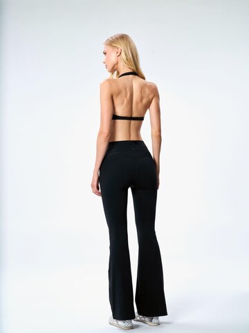 GOD SAVE QUEENS Boot cut Leggings 'Second Skin Studio High-Waisted Bootcut Legging' in Black