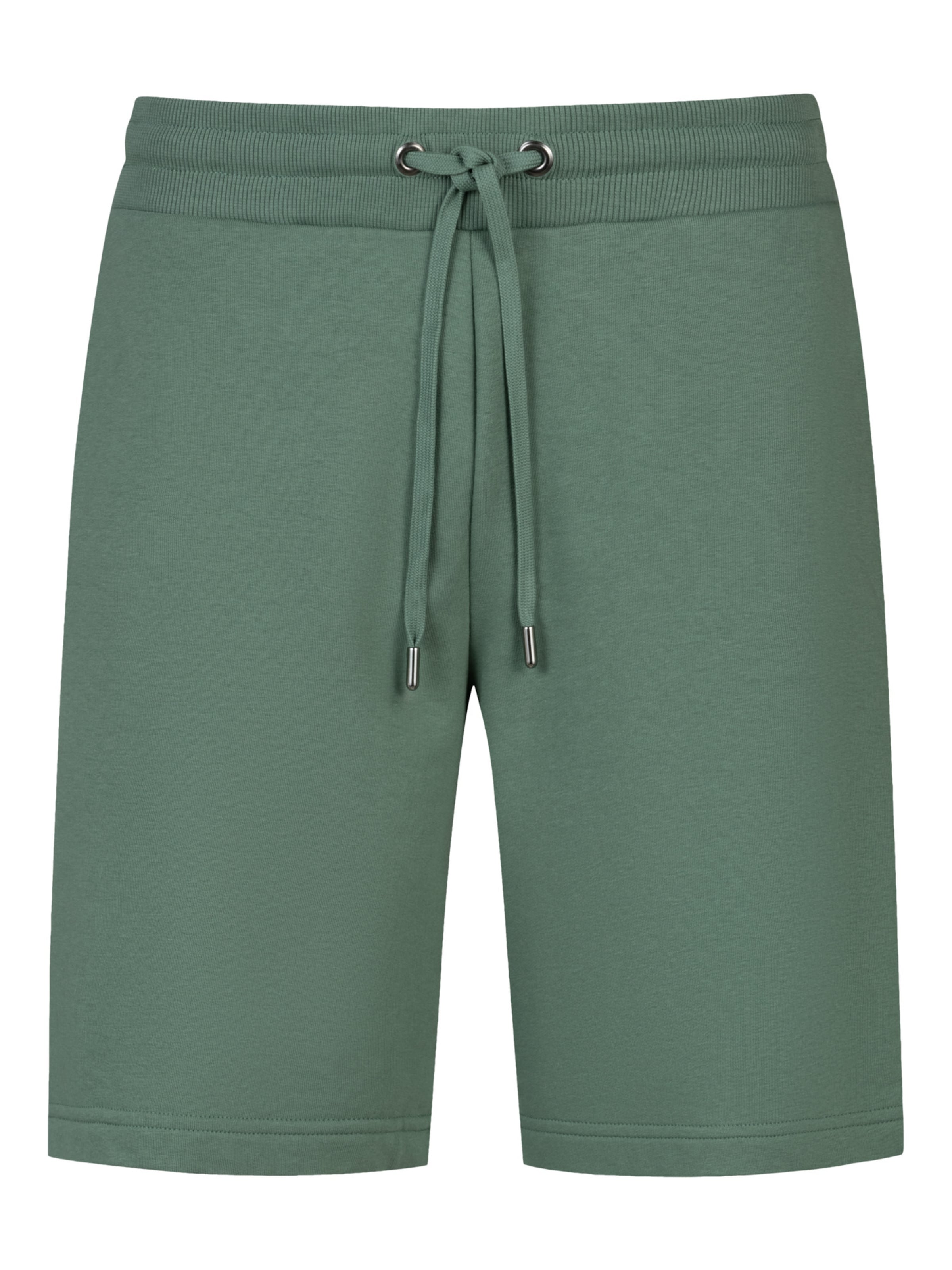 Mey Regular Shorts 'Terry Essentials' in Grün: Vorderseite