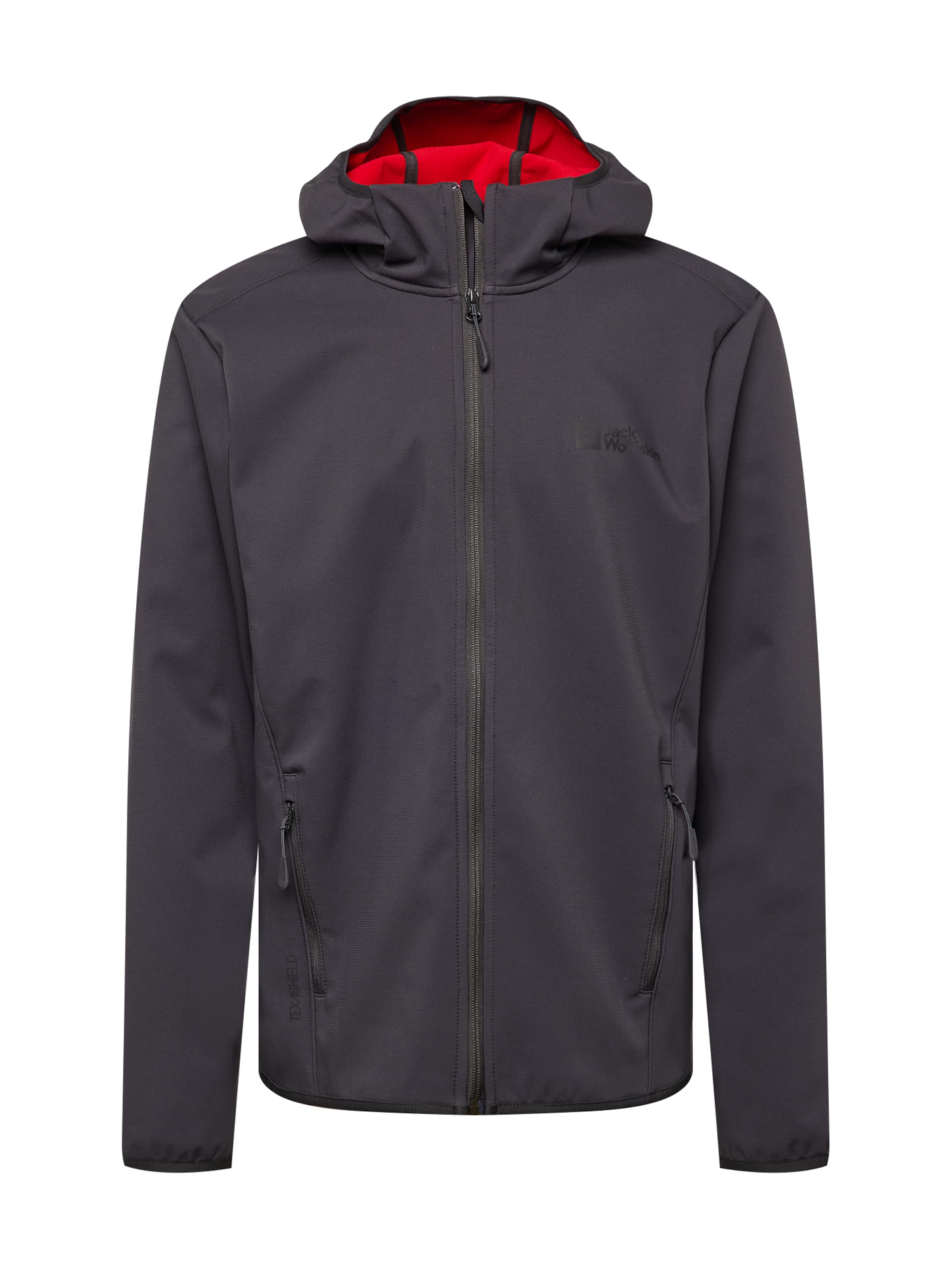 JACK WOLFSKIN Kültéri kabátok 'Bornberg' - szürke: elől