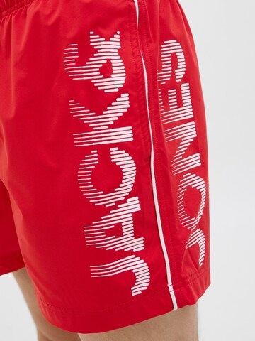 JACK & JONES Board Shorts 'JPSTMaui' in Red