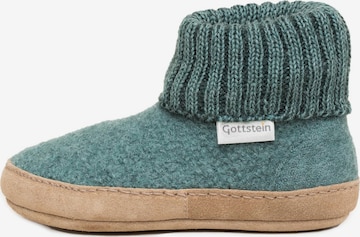 Gottstein Hausschuh 'Alpine Boot LE' in Grün: Vorderseite
