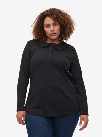 Zizzi - Blusa en negro: frente