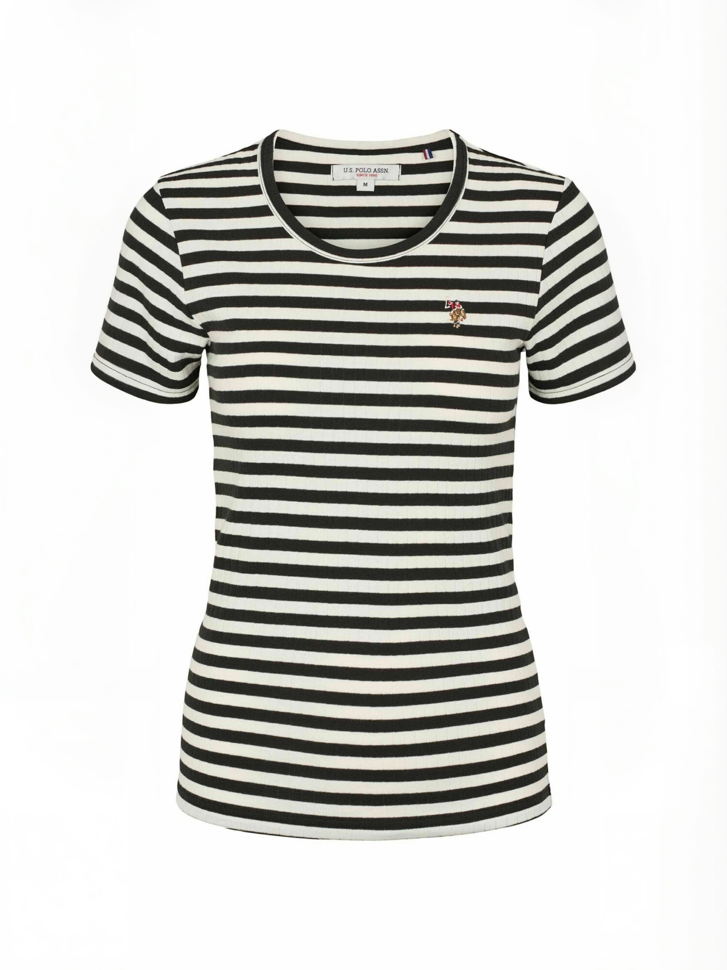 U.S. POLO ASSN. T-shirt ' UWCarla ' in Schwarz: Vorderseite
