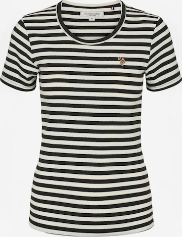 U.S. POLO ASSN. T-shirt ' UWCarla ' in Schwarz: Vorderseite