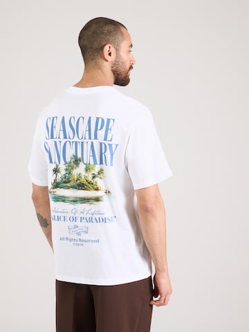 JACK & JONES Μπλουζάκι σε λευκό: μπροστά