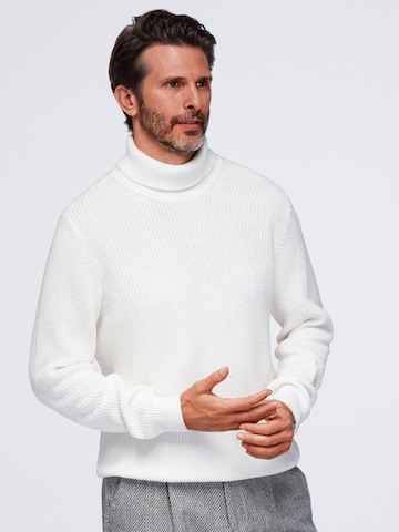 Ombre Sweater in White