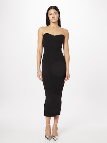 Misspap Knitted dress in Black: front