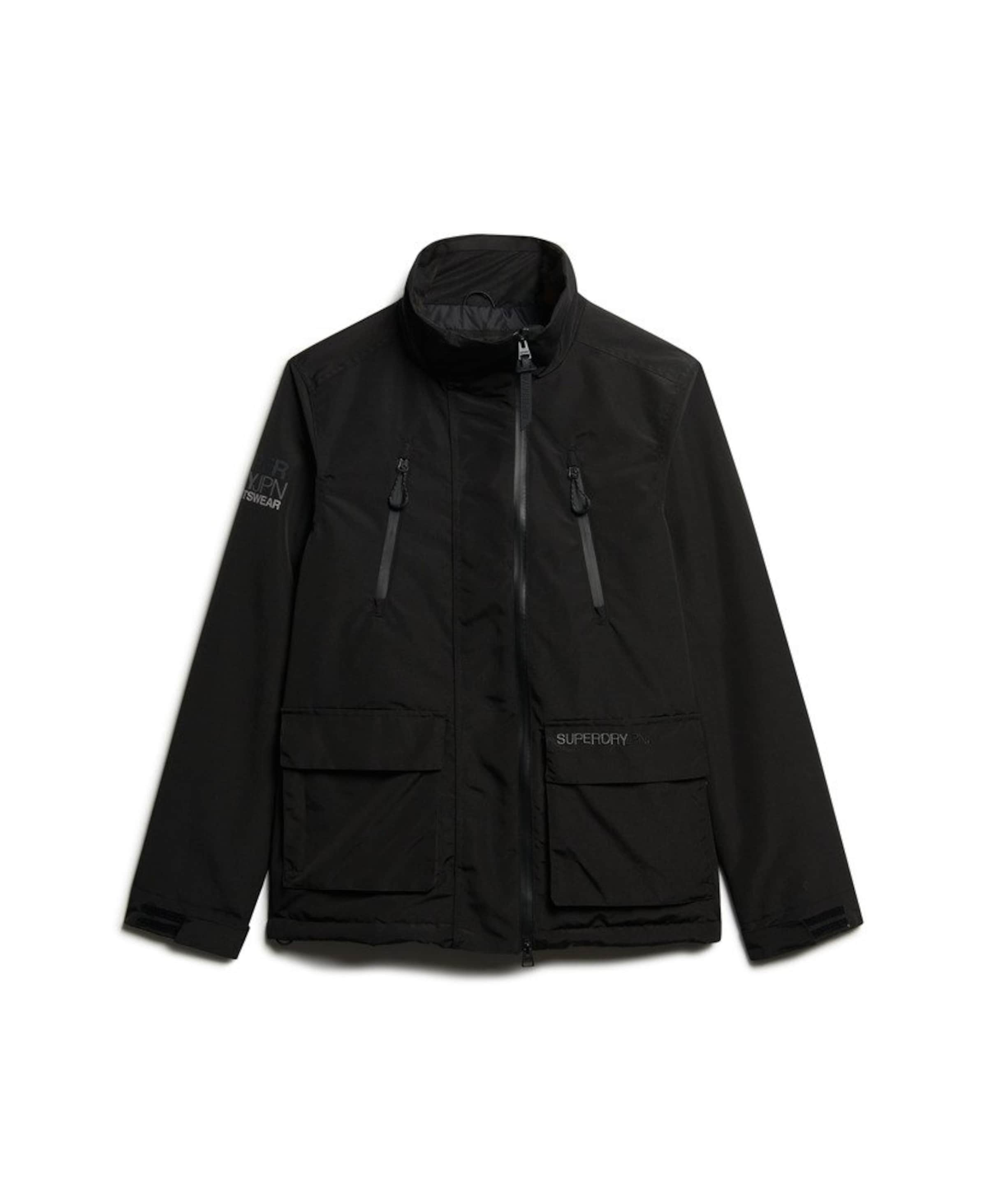 Superdry Prechodná bunda - Čierna: predná strana
