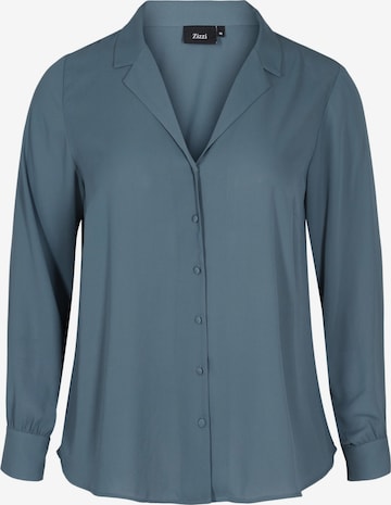 Zizzi - Blusa 'Elucia' em azul: frente