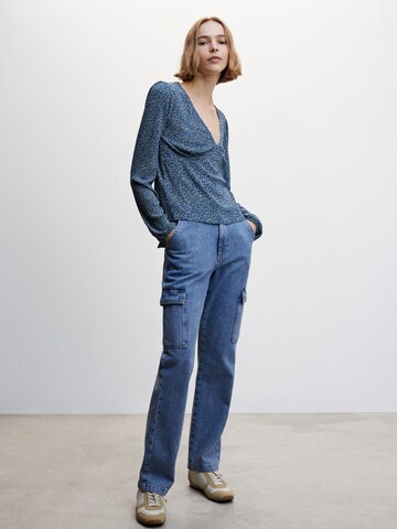 MANGO Blouse 'PAMY' in Blauw