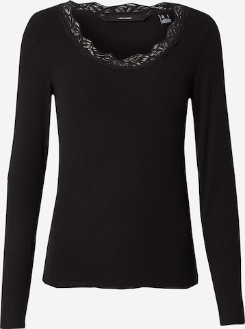 VERO MODA Shirt 'ROSI' in Zwart: voorkant