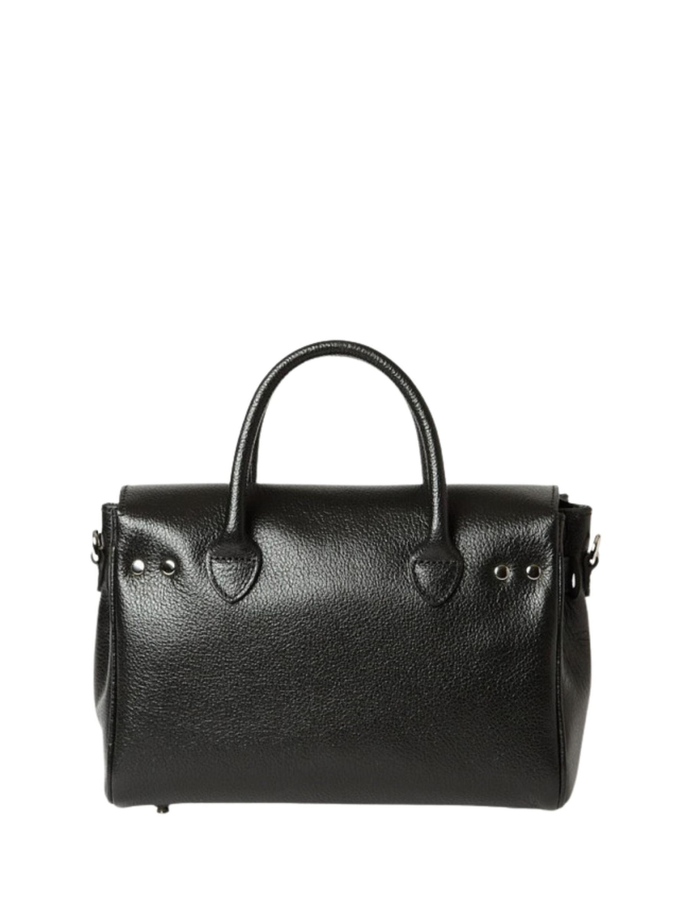 MAC DOUGLAS Handtas 'Mac Douglas Sacs À Main MINI Pyla Buni Cuir Noir' in Zwart