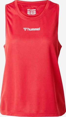 HummelSportski top - crvena boja: prednji dio