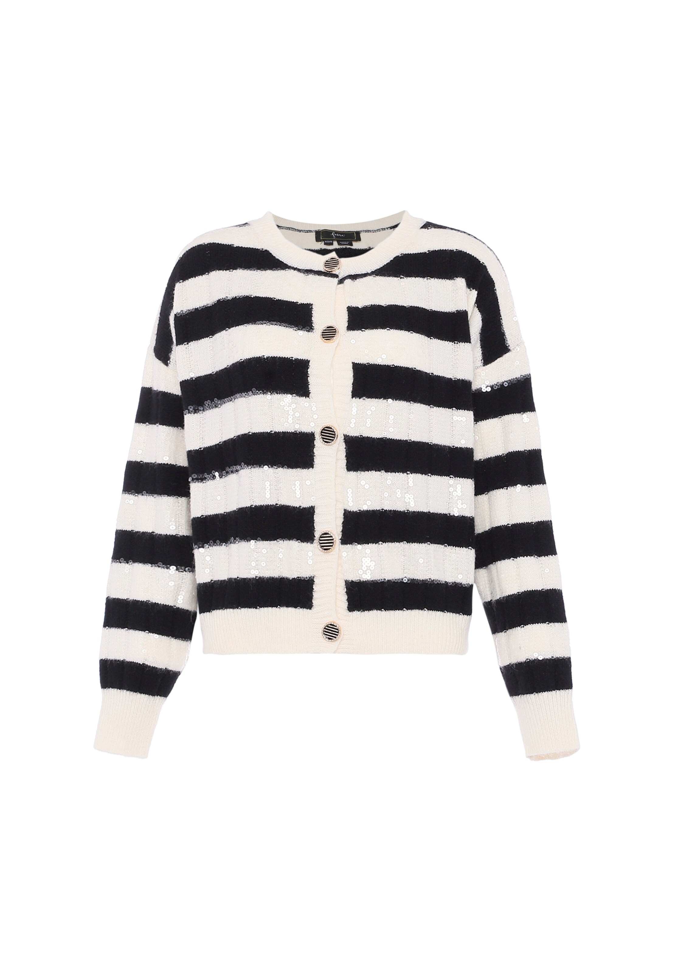 faina Knit cardigan in White: front