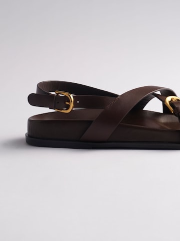 The Set Sandale in Braun