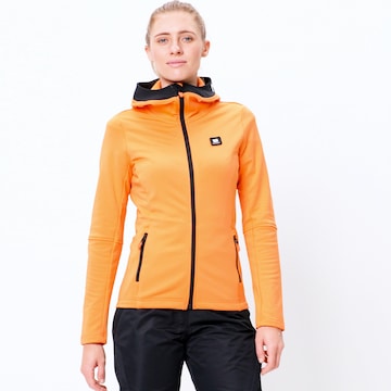 MAUI WOWIE Athletic Fleece Jacket in Orange: front