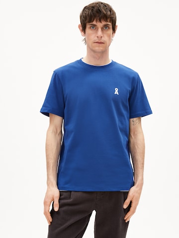 ARMEDANGELS T-Shirt 'MAARKOS CHANGEMAKERS' in Blau: Vorderseite