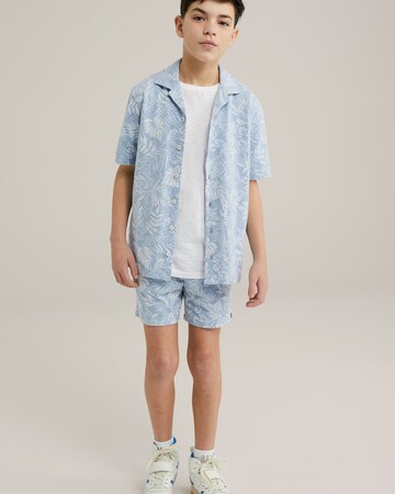 WE Fashion Средняя посадка Рубашка в Синий