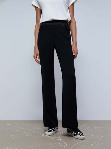 Scalpers Flared Trousers in Black