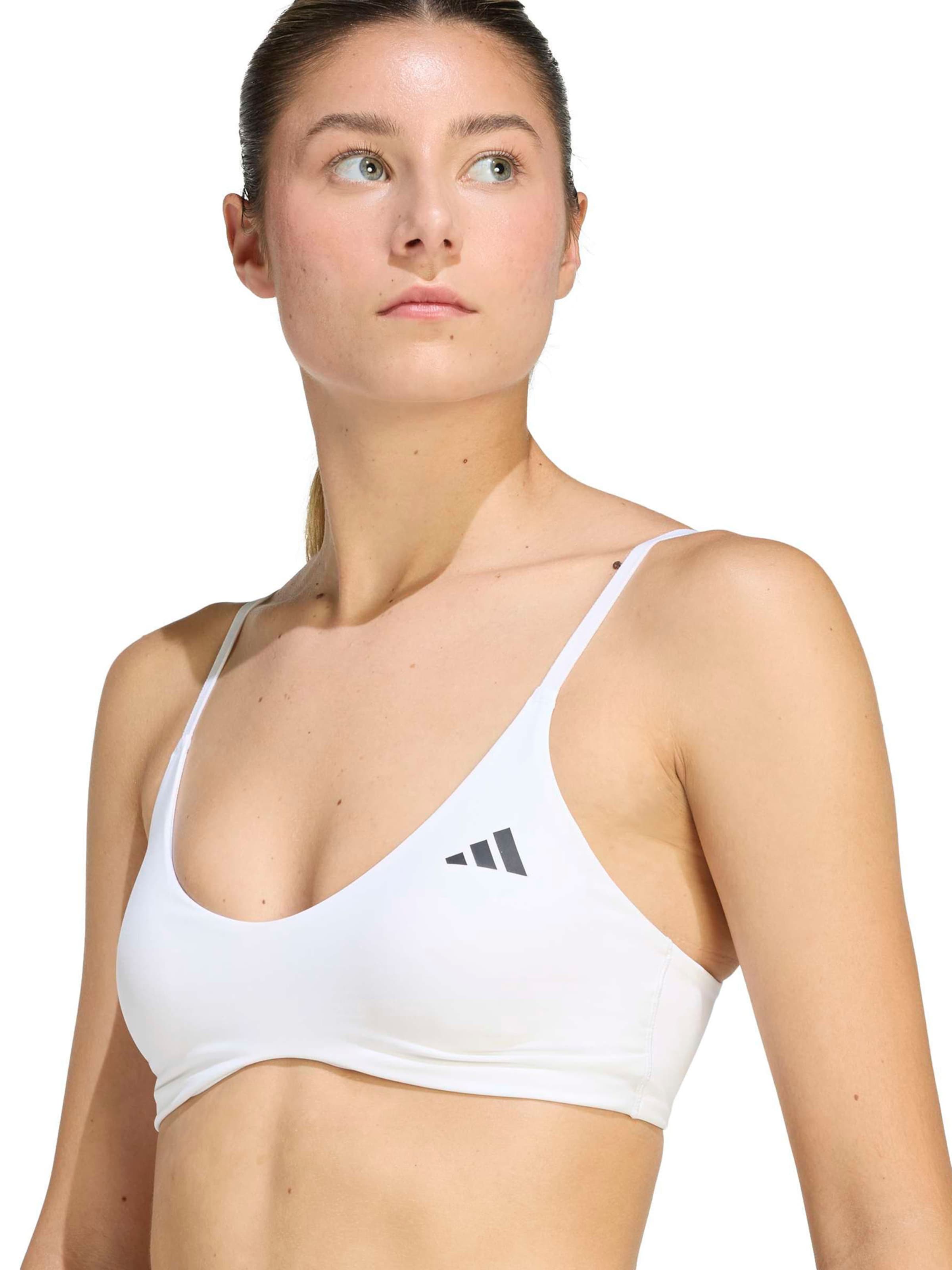 Bustier Soutien-gorge de sport 'OPT ESS' ADIDAS PERFORMANCE en blanc : devant