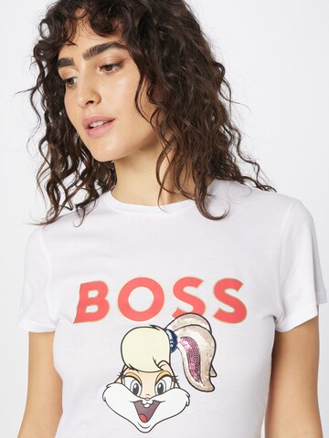 BOSS Black - Camisa 'Ecabi' em branco